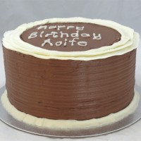 Ruffle Border Chocolate Buttercream 2 Tone Cake